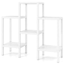 6-Tier Plastic Modular Storage Shelves for Living Room and Kitchen