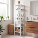 6-Tier Plastic Modular Storage Shelves for Living Room and Kitchen
