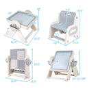 6-in-1 Multi-activity Children Table and Chair Set Folding Art Easel Set