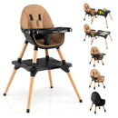 5-in-1 Baby Wooden Convertible High Chair