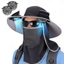 Solar Fan Hat with UPF50+ Sun Protection & Neck Flap