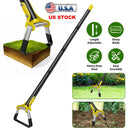 60.63in Adjustable Garden Hoe Handheld Stirrup Hula Hoe Scuffle Loop Hoe Gardening Weeder Cultivator Weeding Rake for Weeding/Loosening Soil