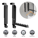 2Pcs Over The Door Hanger Hooks For Clothes Foldable Clothes Drying Rack For Laundry Coats Towels Portable Clothing Hanger Hook For 1.81In Thickness D