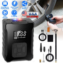 150PSI Cordless Tire Inflator with Car Charger Digital Air Compressor with LED Light Emergency Power Bank for Cars Motorcycles Bicycles Balls