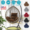 Egg Chair Cushion Hanging Basket Seat Cushion Thicken Soft Egg Swing Chair Pad Hanging Egg Chair Cushion with Headrest