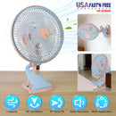 8.66" Clip-On Fan with 90° Oscillation & 2 Speeds