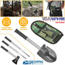 6-in-1 Multi Tool Survival Kit Shovel Knife Axe Saw Nail Puller w/ Pouch Outdoor Gear Camping