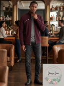 INC International Concepts Men's Ribbed Quilted-Sleeve Jacket