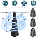 4Pcs Fly Repellent Fan Table Top Battery Powered Bug Deterrent Fan Hanging Food Fans for Party BBQ Picnic Camping