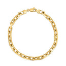 14k Yellow Gold French Cable Chain Bracelet (4.80 mm)