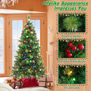 6/7/8 Feet Pre-Lit Artificial Christmas Tree with 300/400/500 LED Lights