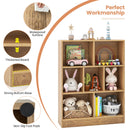 7-Section Freestanding Bookshelf for Kids Room Classroom Daycare Nursery