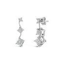 14K White Gold 1 cttw Princess Cut Diamond Earrings (G-H, VS1-VS2)