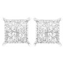 Sterling Silver 3/4 cttw Composite Diamond Stud Earrings (I-J, I2-I3)