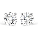 14K Yellow Gold 1.0 Cttw Lab Grown Diamond Solitaire Stud Earrings