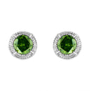 .925 Sterling Silver 1 cttw Treated Black Diamond Modern 4-Prong Solitaire Milgrain Stud Earrings (Black Color, I1-I2 Clarity)