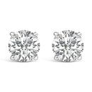 14K White Gold 1.00 Cttw Lab Grown Diamond Solitaire Stud Earrings