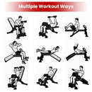 1Pc Adjustable Weight Bench With Preacher Curl Pad Resistance Bands Leg Extension For Home Gym Full Body Exercise Fedex Shipping