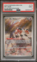 2023 Pokemon Mew En-151 Illustration Rare Mr. Mime 9 PSA #179