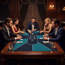 70 x 35 Inch Poker Table Top with Water-repellent Surface for 10-Player