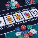 70 x 35 Inch Poker Table Top with Water-repellent Surface for 10-Player