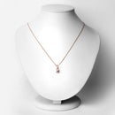 18K Rose Gold Plated 0.70 Carat Genuine Morganite .925 Sterling Silver Pendant