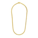 6.9mm 14k Yellow Gold Semi Solid Miami Cuban Chain