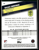 2022 Topps MLS Walker Zimmerman #74