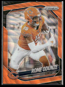 2025 Panini Prizm Orange Wave Rome Odunze #/65 #8
