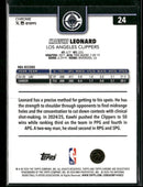 2025-26 Topps Chrome Update Blue RayWave Refractor Kawhi Leonard #/150 #24