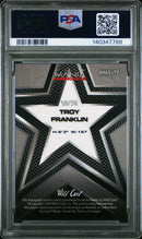 2024 Wild Card Auto Mania Autographs Fireworks 4 1/1 Troy Franklin 9 PSA