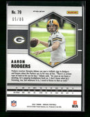 2021 Panini Mosaic Choice Prizm Fusion Red and Yellow Aaron Rodgers #/80 #79