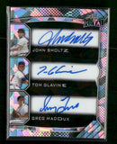 2026 Leaf Metal Triple Autographs John Smoltz / Tom Glavine / Greg Maddux /10