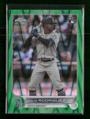 2022 Topps Chrome Sonic Green RayWave Refractor Julio Rodriguez #/99 #222