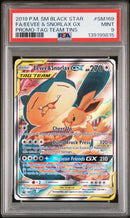 2019 Pokemon Sm Black Star Promo-Tag Team Fa/Eevee & Snorlax Gx 9 PSA #SM169