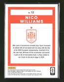 2025-26 Donruss Road to FIFA World Cup Red Swirl Nico Williams #/79 #12