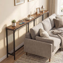 71 Inch Narrow Console Table with Power Outlet for Small Space