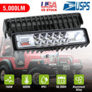 6" LED Light Bar 160W 5000lm Offroad Driving Spot Lights Work Light Pods IP67 Waterproof Fog Light Spot Flood Beam for Jeep Trailer Truck Bus Boat 2P
