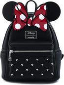 Loungefly Disney Minnie Mouse Bow Faux Leather Womens Mini Backpack