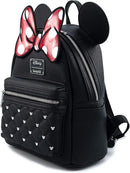 Loungefly Disney Minnie Mouse Bow Faux Leather Womens Mini Backpack
