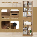 71inch Tall Freestanding Bookcase with Drawer 10-Cube Storage Organizer
