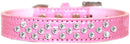 Dog, Puppy and Pet Designer Croc Collar, "Sprinkles Clear Jewel Rimsets"