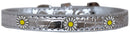 Dog, Puppy & Pet Designer Croc Widget Collar, "White Daisies"