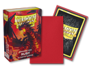 Dragon Shield: Japanese Size 60ct Sleeves - Ruby (Matte)