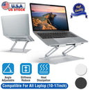 Laptop Stand Aluminum Angle Adjustable Computer Ergonomic Holder Riser Heat Vent Notebook Elevator For 10in-17in MacBook Pro 13 / 15