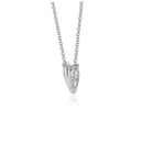 Diamond Heart Design Pendant in 14k White Gold