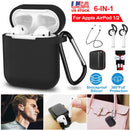 Silicone Case for Apple AirPod 1 2 AirPods Protective Cover Skin w/Strap Ear Hooks Watch Band Holder