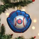 Cubs Baseball Mitt Ornament