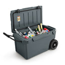75 Quart Portable Cooler Rotomolded Ice Chest with Handles and Wheels