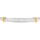 14K Two-Toned Gold Princess Cut Diamond Fashion Bangle (1 cttw, H-I Color, SI1-SI2 Clarity)